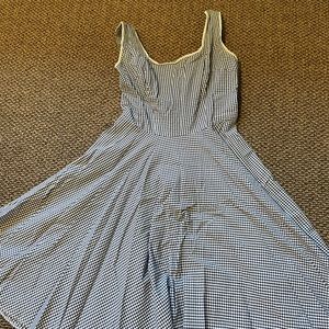 Retro plaid swing dress